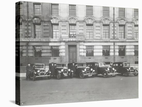 Official London County Council Cars and Chauffeurs, County Hall, London, 1935-null-Stretched Canvas