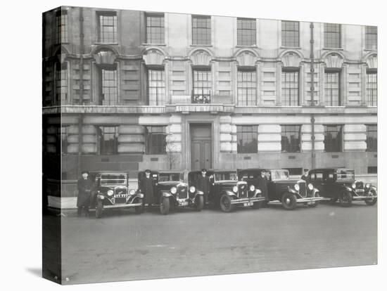 Official London County Council Cars and Chauffeurs, County Hall, London, 1935-null-Stretched Canvas