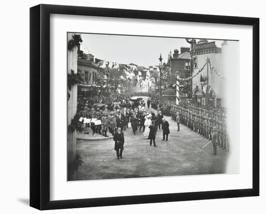 Official Opening of the Rotherhithe Tunnel, Bermondsey, London, 1908-null-Framed Premium Photographic Print