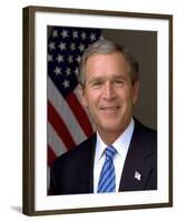 Official Photograph Portrait of US President George W. Bush. 2003-null-Framed Photo