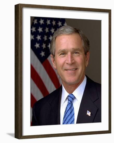 Official Photograph Portrait of US President George W. Bush. 2003-null-Framed Photo