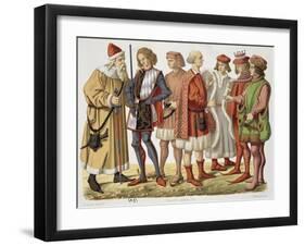 Official Robes of 15th Century Bavarian Dukes, From, Miniature-null-Framed Giclee Print