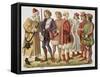 Official Robes of 15th Century Bavarian Dukes, From, Miniature-null-Framed Stretched Canvas