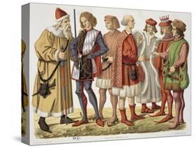 Official Robes of 15th Century Bavarian Dukes, From, Miniature-null-Stretched Canvas