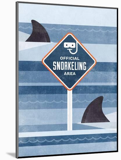 Official Snorkeling Area-Hannes Beer-Mounted Art Print