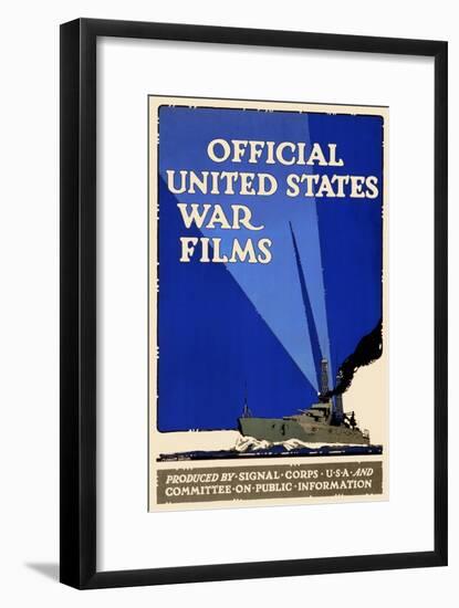 Official United States War Films-U.S. Gov't-Framed Art Print