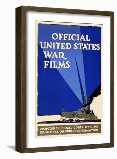 Official United States War Films-U.S. Gov't-Framed Art Print