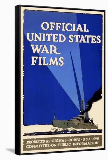 Official United States War Films-U.S. Gov't-Framed Stretched Canvas