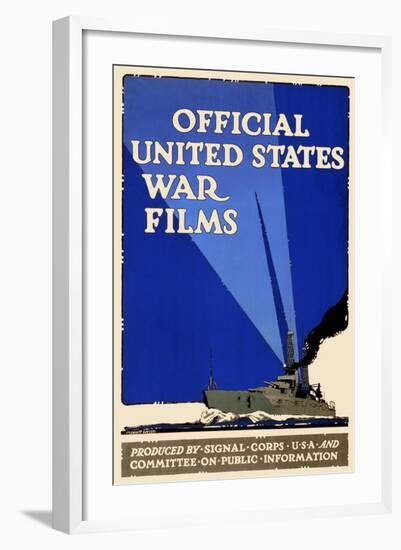 Official United States War Films-U.S. Gov't-Framed Art Print