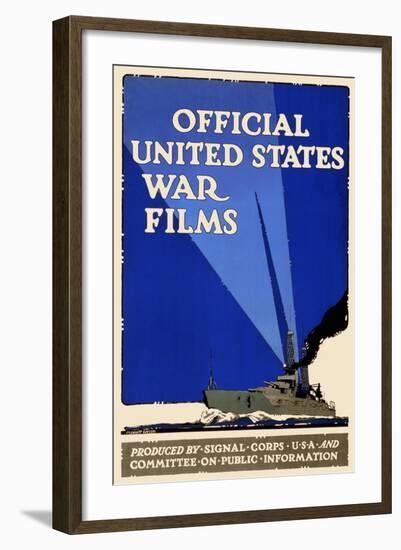 Official United States War Films-U.S. Gov't-Framed Art Print