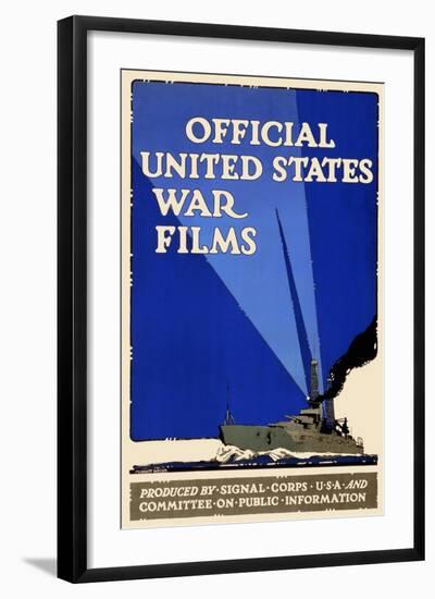 Official United States War Films-U.S. Gov't-Framed Art Print