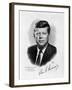 Official White House Portrait John Fitzgerald Kennedy 35th American President-null-Framed Photographic Print
