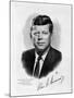 Official White House Portrait John Fitzgerald Kennedy 35th American President-null-Mounted Photographic Print