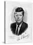 Official White House Portrait John Fitzgerald Kennedy 35th American President-null-Stretched Canvas