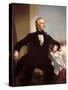 Official White House Portrait of President John Tyler-George Peter Alexander Healy-Stretched Canvas