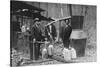 Officials Posing with Moonshine Still Apparatus-null-Stretched Canvas