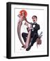 "Offkey Harpist,"April 4, 1925-Elbert Mcgran Jackson-Framed Giclee Print