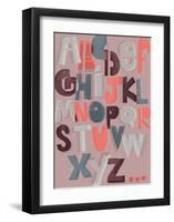 Offset Alphabet-Myriam Tebbakha-Framed Giclee Print