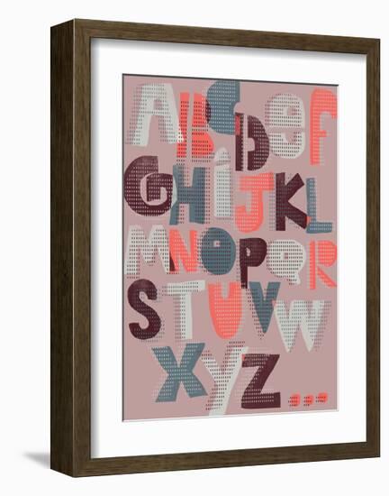 Offset Alphabet-Myriam Tebbakha-Framed Giclee Print