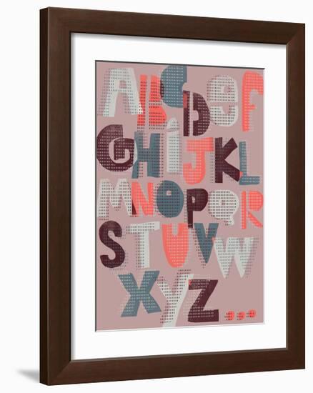 Offset Alphabet-Myriam Tebbakha-Framed Giclee Print