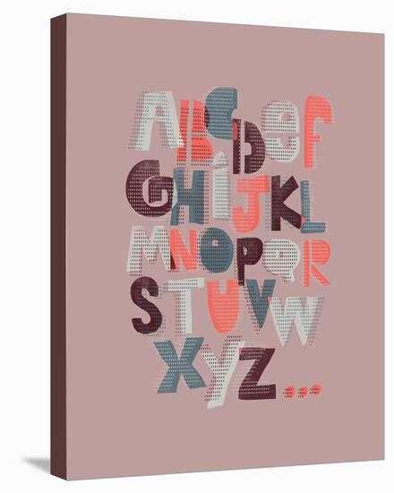 Offset Alphabet-Myriam Tebbakha-Stretched Canvas