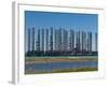 Offshore Oil Rigs at the Baku Bay, Near Baku, Azerbaijan, Central Asia, Asia-Michael Runkel-Framed Photographic Print