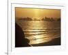 Offshore Seastacks and Sunset, Bandon Beach State Park, Oregon, USA-Adam Jones-Framed Photographic Print