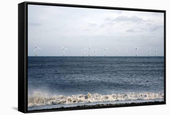 Offshore Wind Farm-Victor De Schwanberg-Framed Stretched Canvas