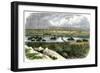 Ogalalla, Nebraska, on the South Platte River, Railroad Shipping Point for Texas Cattle Drives-null-Framed Giclee Print