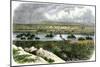 Ogalalla, Nebraska, on the South Platte River, Railroad Shipping Point for Texas Cattle Drives-null-Mounted Giclee Print