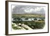 Ogalalla, Nebraska, on the South Platte River, Railroad Shipping Point for Texas Cattle Drives-null-Framed Giclee Print