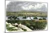 Ogalalla, Nebraska, on the South Platte River, Railroad Shipping Point for Texas Cattle Drives-null-Mounted Giclee Print
