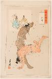 Combat De Lutteurs De Sumo. Estampe De Ogata Gekko (1859-1920), 1899 - Sumo Wrestlers in Action, By-Ogata Gekko-Giclee Print