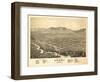 Ogden, Utah - Panoramic Map-Lantern Press-Framed Art Print