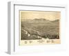 Ogden, Utah - Panoramic Map-Lantern Press-Framed Art Print