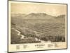 Ogden, Utah - Panoramic Map-Lantern Press-Mounted Art Print