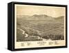 Ogden, Utah - Panoramic Map-Lantern Press-Framed Stretched Canvas