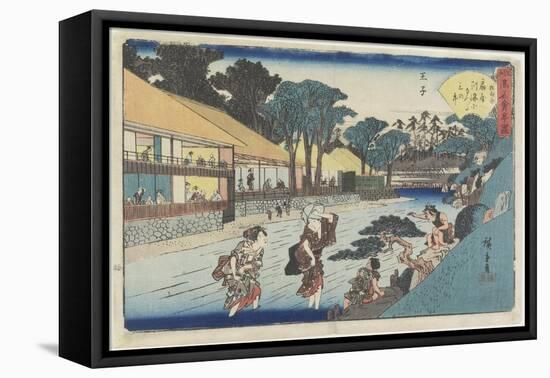 Ogiya at Oji, C. 1835-1842-Utagawa Hiroshige-Framed Stretched Canvas