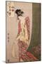 Ôgiya Hanaôgi (Colour Woodcut)-Kitagawa Utamaro-Mounted Giclee Print