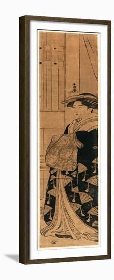 Ogiya Hanaogi Yujo-Katsukawa Shuncho-Framed Premium Giclee Print