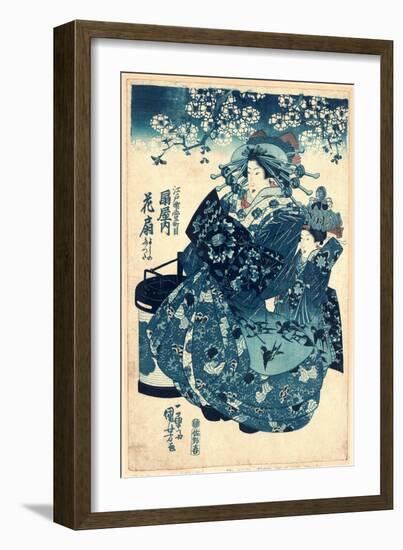 Ogiya Uchi Hanaogi-Utagawa Kuniyoshi-Framed Giclee Print