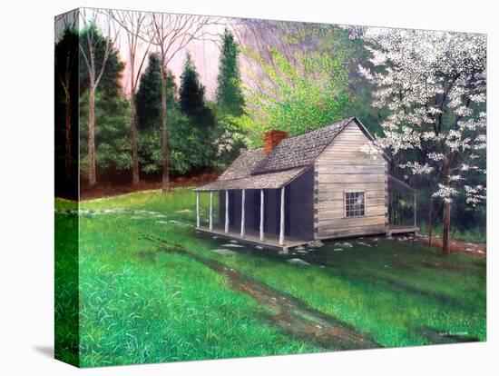 Ogle Cabin Gatlinburg TN-Herb Dickinson-Stretched Canvas