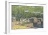 Ogle's Pigeon River Cabins, Gatlinburg, Tennessee, C.1955-null-Framed Giclee Print