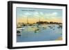 Ogunquit, Maine - View of Perkins Cove-Lantern Press-Framed Art Print