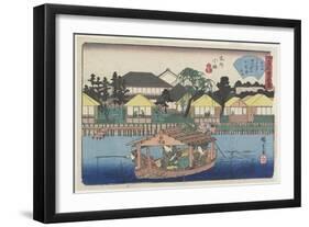Ogura-An at Koume in Honjo, C. 1835-1842-Utagawa Hiroshige-Framed Giclee Print