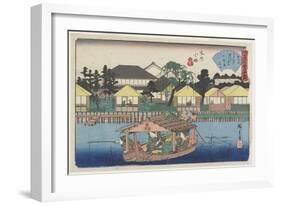 Ogura-An at Koume in Honjo, C. 1835-1842-Utagawa Hiroshige-Framed Giclee Print