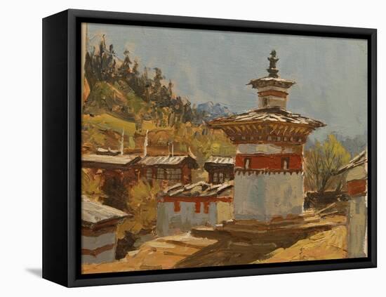 Ogyen Chholing Prayer Wall-Tim Scott Bolton-Framed Stretched Canvas