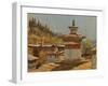 Ogyen Chholing Prayer Wall-Tim Scott Bolton-Framed Giclee Print