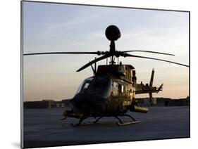 OH-58D Kiowa During Sunset-Stocktrek Images-Mounted Photographic Print