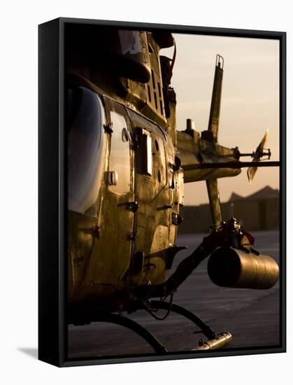 OH-58D Kiowa During Sunset-Stocktrek Images-Framed Stretched Canvas